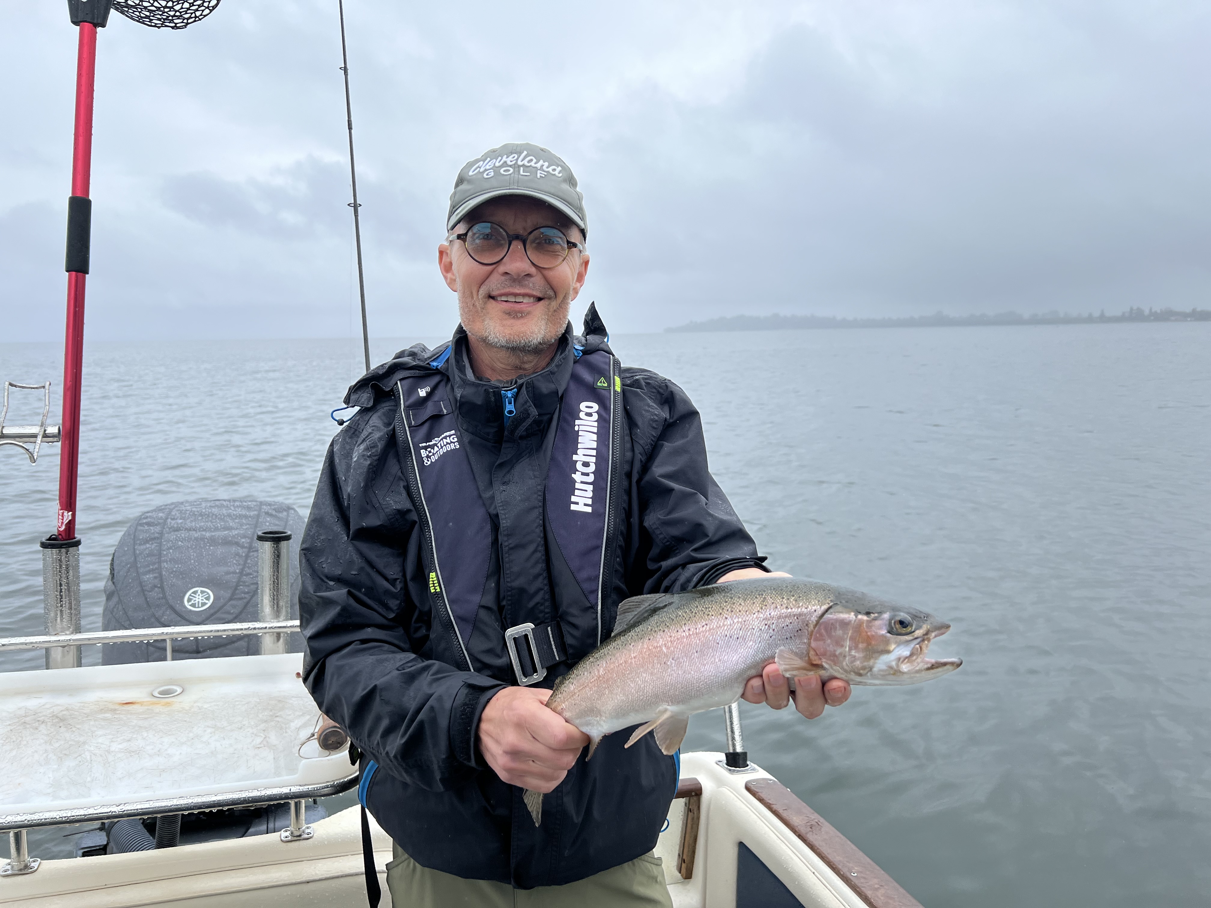 Rainy day on Lake Rotorua