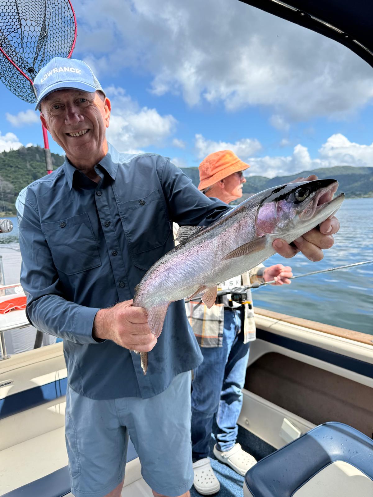 Lake Ōkareka rainbow.