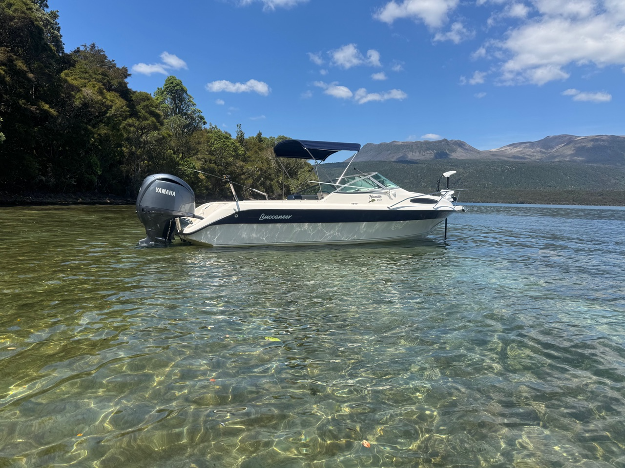 Sunny day on Lake Tarawera